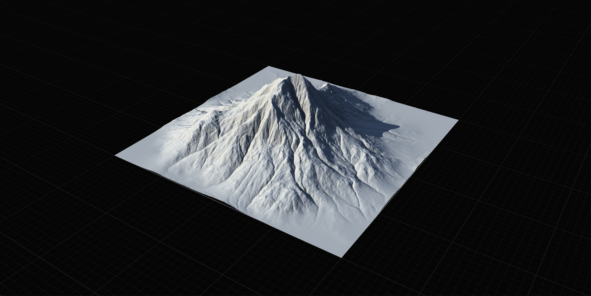 Erosion_2 pass 1 to create the larger gullies and fluvial structures.