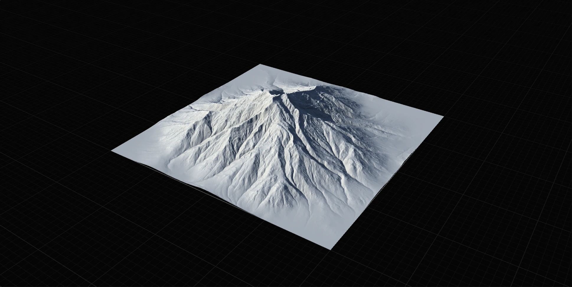 Erosion_2 pass 2 to soften some of the ridges and compact the terrain further.