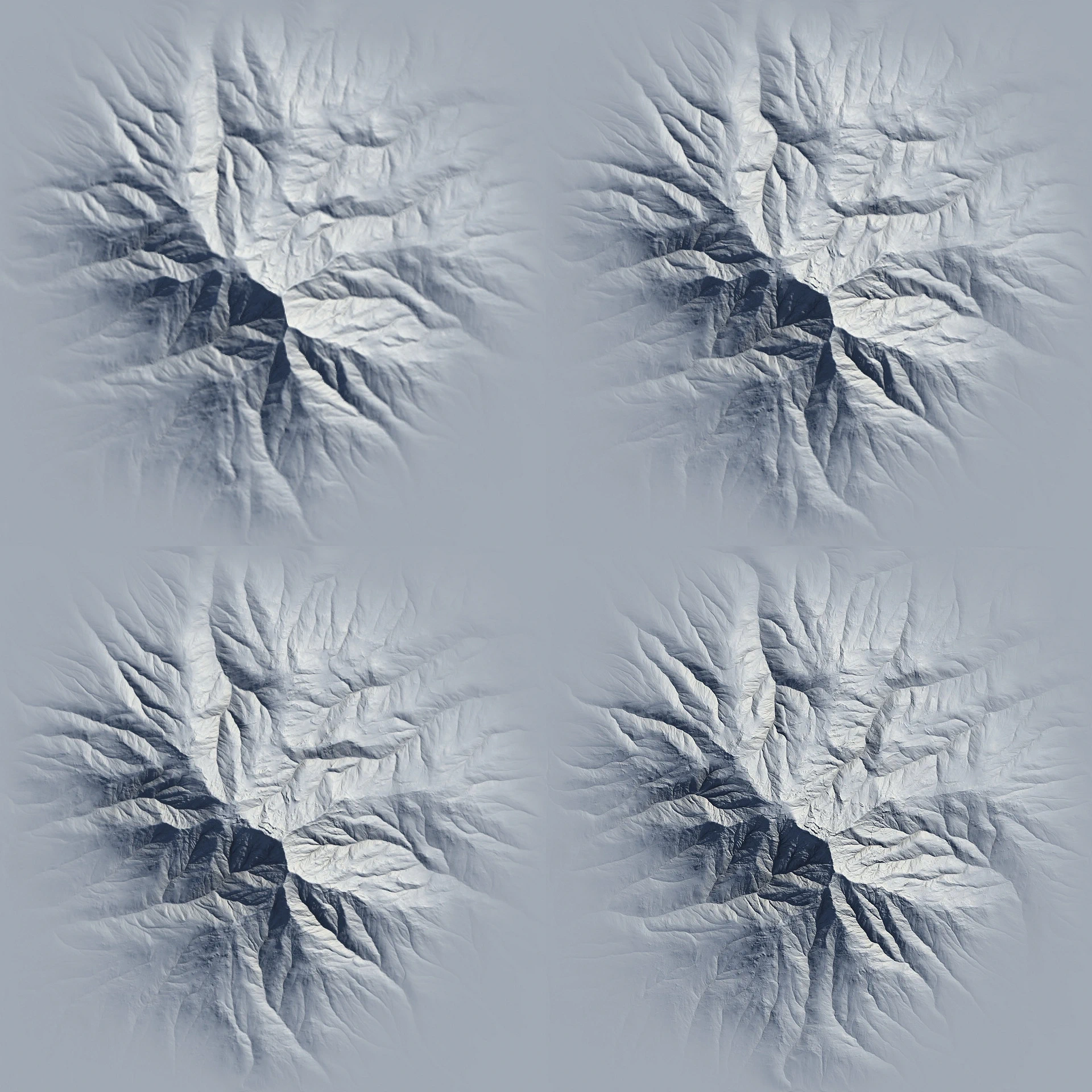 Determinism across 512, 1024, 2048, and 4096 resolutions.